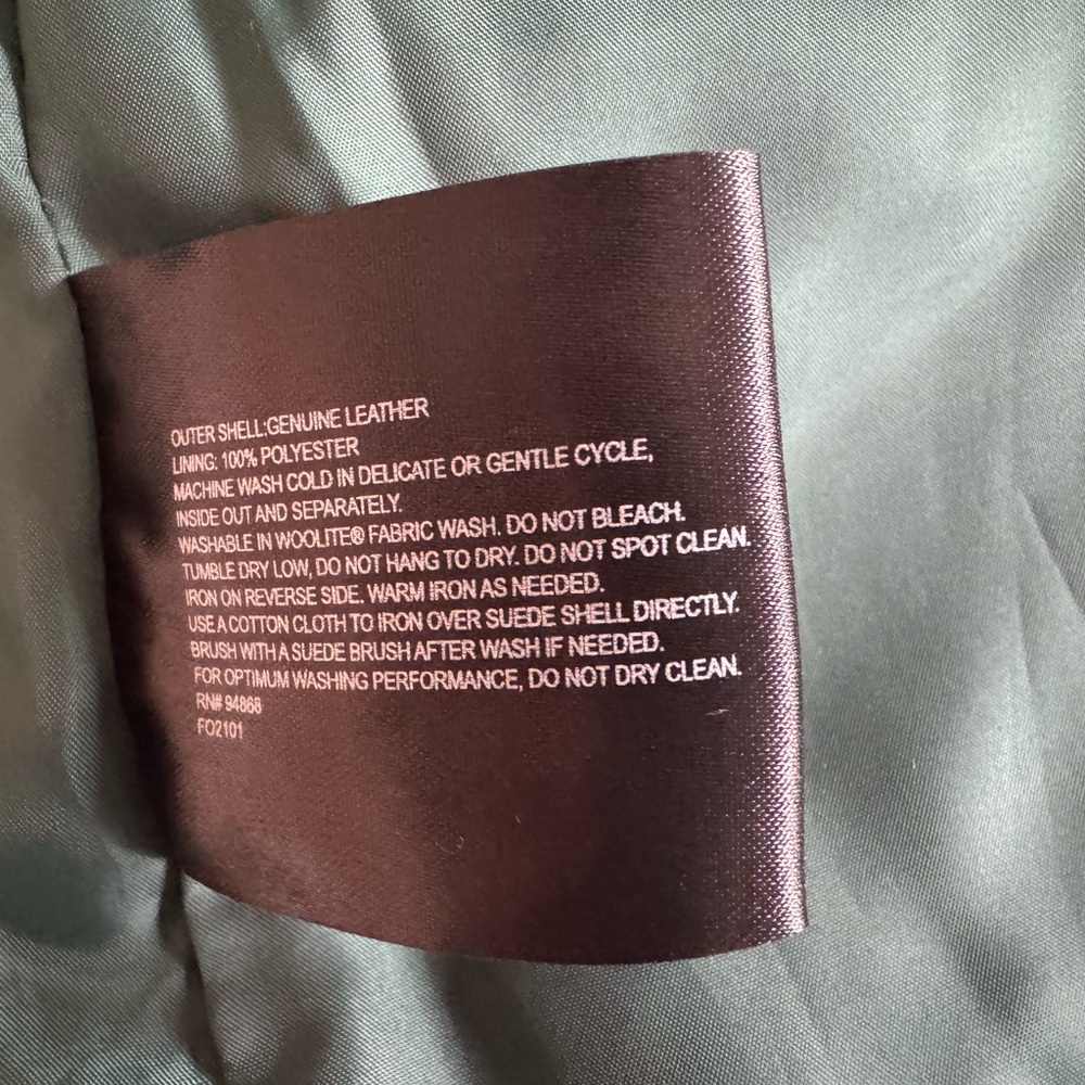 Bernardo Green Suede Button-Front Jacket - Picture 5 of 7